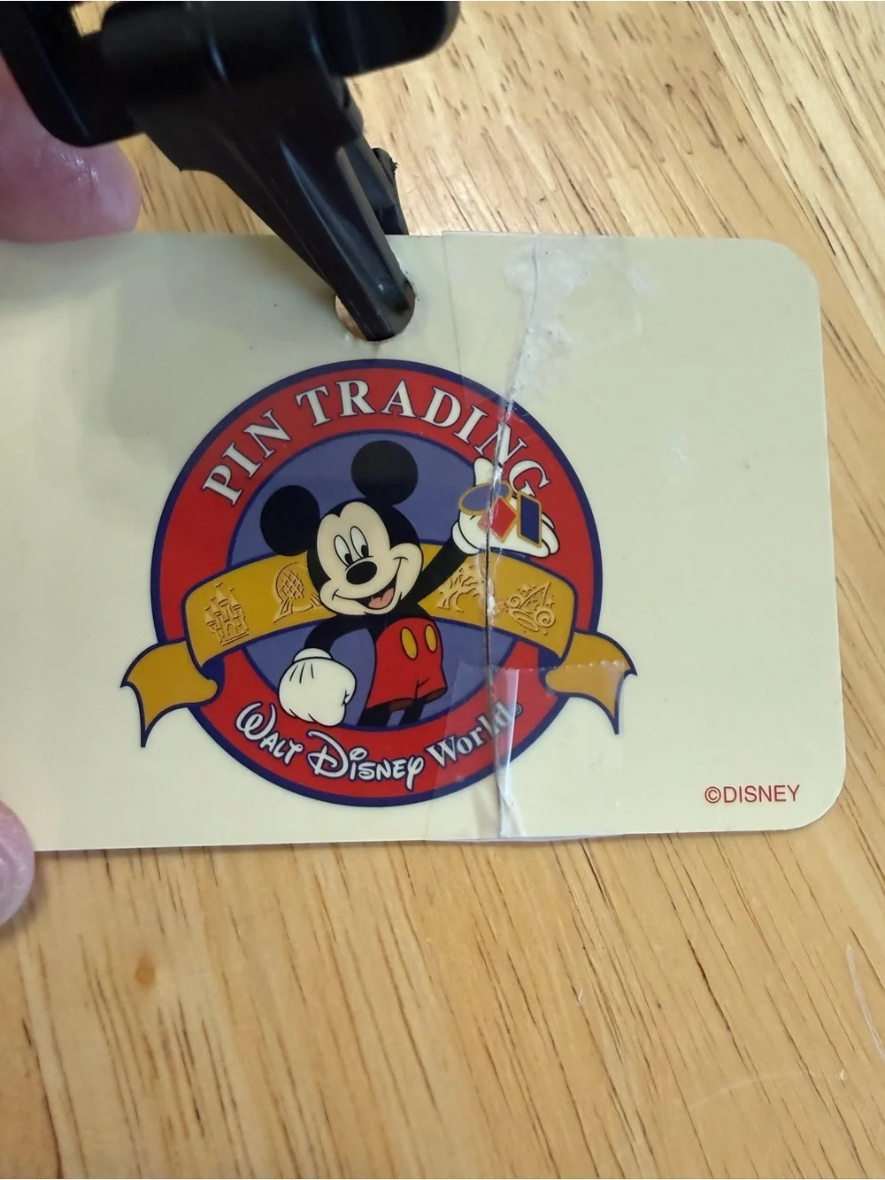Disney Black Lanyard with Colorful Enamel Character Pins